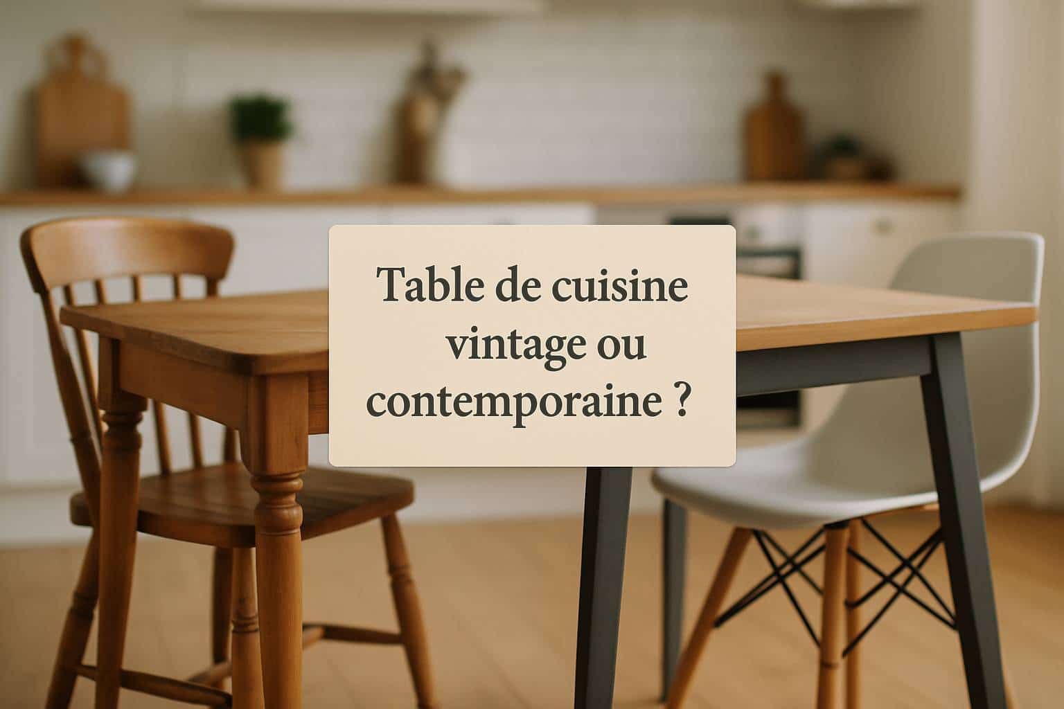 Table de cuisine vintage ou contemporaine ?
